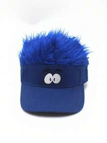 1 件可调节男士纯色遮阳帽运动高尔夫网球透气夏季帽子，多种帽檐线数和帽檐皮革颜色可选，是理想的礼物