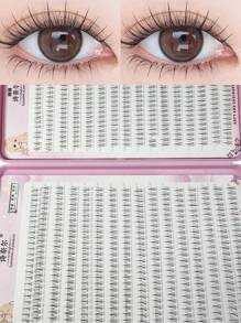 High-Capacity 10Rows/16Rows/32Rows 0.07mm Bottom Lash Clusters Natural Bottom Lashes Clear Band, DIY Lash Extensions Lower Lashes, Soft & Comfortable Thin Band Bottom Eyelashes Wispy Daily Style 5mm+6mm+7mm 240pcs/384pcs/768pcs