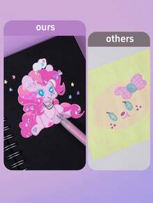 6 支装多色丙烯画画凝胶笔套装，0.5 毫米圆珠笔荧光笔，适用于木材、陶瓷、帆布、指甲、玻璃