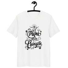 Playera día del padre. "El papá mas CHING..." . Detalle abuelo. Playera para papá. Regalo para papá. Playera para abuelo. Regalo para abuelo - Blanco - Ver 3
