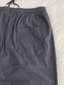 Quick-Drying Pants/Zipper Pocket/Elastic Waist/Sporty/Casual - Dark Grey - View 4