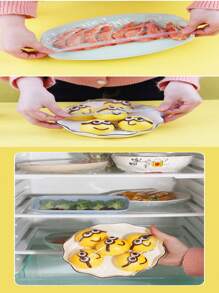 A Set Of 500pcs/50pcs Reusable Adhesive Bags, Suitable For Flexible Food Storage Covers, With Adjustable Plastic Seals, Suitable For Outdoor Use, Picnics, Hotels, Leftovers, And Fruit Packaging - And Can Also Be Used As A Transparent Shower Cap, Suitable For Hair Salons And Restaurants.