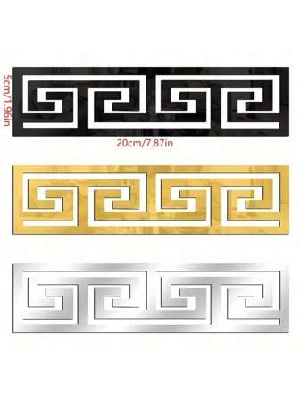 10 piezas de adhesivos de pared con espejos acrílicos tridimensionales huecos, autoadhesivos irrompibles para decorar líneas de cintura, esquinas, fondo de TV, dormitorio, sala de estar, baño, cocina y otros espacios.