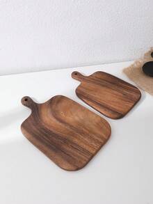 2pcs/1pc Acacia Wood Cutting Board, Bread Board, Cheese Platter