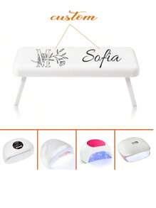 1pc Customized Foldable Nail Hand Rest, Nail Art Technical Finger Support, Macaron Nail Hand Holder, Portable Acrylic Nail Pillow, Manicure Desk Nail Supplies