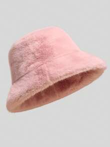 1pc/4pcs Imitation Fur Fashion Hat New Style Plush Hat For Women Autumn And Winter Cold Protection Warm Atmosphere Cute Plush Hat Winter Outfits