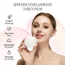 Wosado Soft Magnetic Eyelashes All-In-One Box, Reusable, Glue-Free, Waterproof, Lightweight, Natural Style Makeup - #14 Frost Black All-in-One - View 2