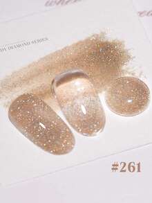 12 件 2025 新款情人节礼物春夏冰糖碎钻细闪星光闪耀炫彩梦幻精致透明凝胶指甲油，夏季色彩搭配细磁粉用于美甲，搭配底漆和面漆，需要紫外线，植物基凝胶 12 色套装适合初学者、家庭、办公室、通勤、约会、无病毒，沙龙级风格，可保持 28 天。