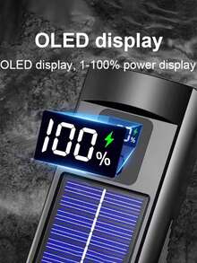 Bicycle Light Super Bright Dual Lights Solar Charging Type-C Charging 3 Lighting Modes With Digital Display, Outdoor Cycling Lighting Tool For Mountain Bike - Multicolor - View 5