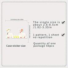 50PCS Cartoon Cute Goose Graffiti Sticker DIY Decoration Water Cup Notebook Skateboard Luggage Helmet Self-Adhesive - 50PCS - View 6