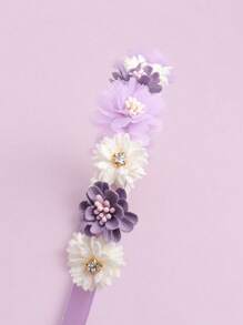1 Peça Tiara Flor Roxa para Crianças, Adequada para Férias, Viagens, Festas, Uso Diário na Primavera e Verão para Meninas