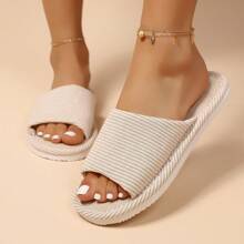 Nova Moda Fofa Feminina, Delicada, Fofa, Divertida, de Cores Simples e Frescas, Nova e Elegante para o Lazer Diário em Casa, Dormitório, de Sola Grossa que Não é Fácil de Quebrar, Quente, com Travamento de Temperatura e Respirável, com Absorção de Umidade