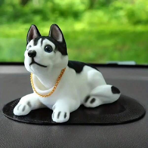 1pc Adorable Nodding Dog, Suitable For Home Decor And Office Decoration Car Accessories, Best Gift For Dog Lovers