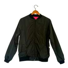 Chaqueta mujer cazadora tipo Bomber Basico impermeable by Chico Malo - Negro - Ver 1