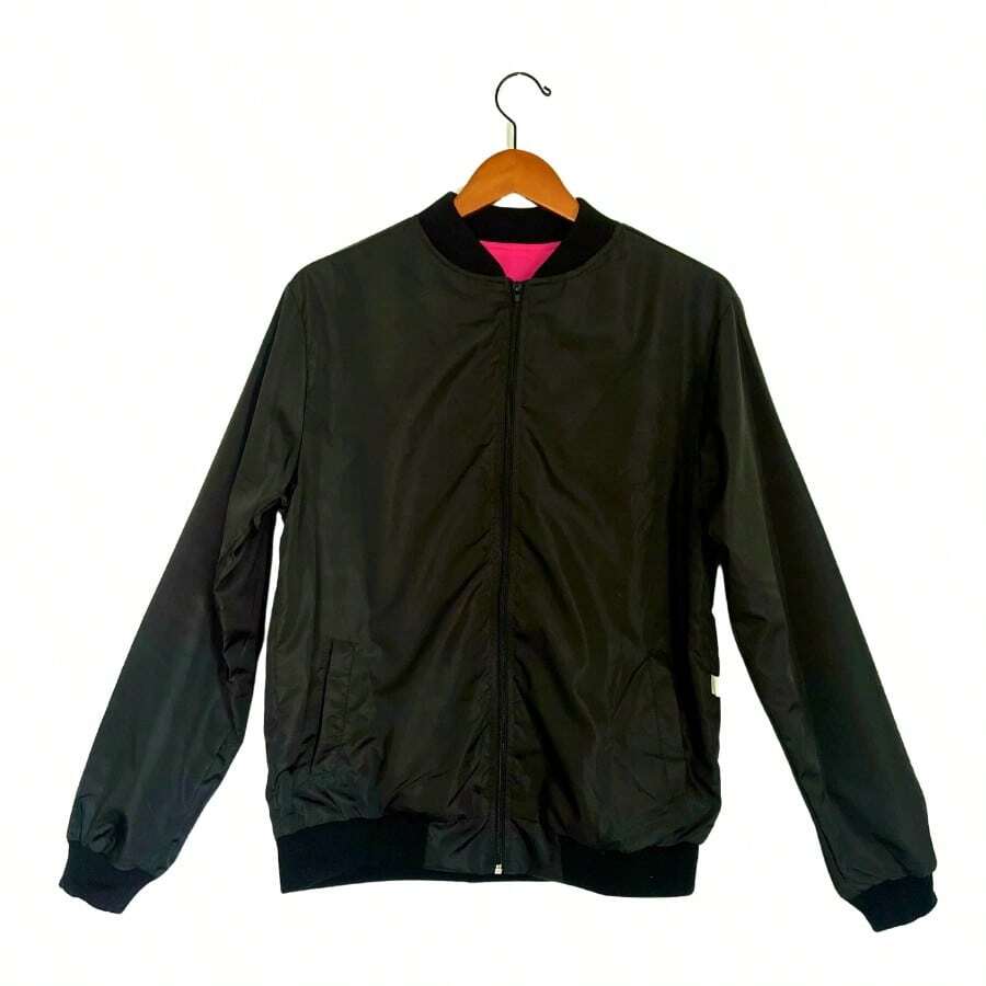 Chaqueta mujer cazadora tipo Bomber Basico impermeable by Chico Malo - Negro - Ver 1