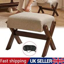 Small Footstool Shoe Changing Stool Padded Foot Rest Stool Entryway Living Room - complexion - View 1