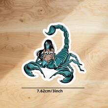 半母蝎子贴纸，独特/特殊贴纸贴花，适用于汽车保险杠，水杯，平板电脑，手机壳等，一次性贴纸