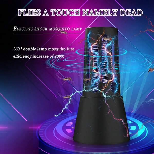 [Appareil anti-moustiques] À double usage pour l'extérieur et l'intérieur, lampe anti-moustiques électrique portable, piégeage efficace des moustiques, convient pour le salon, la chambre, la cuisine, la chambre de bébé, le bureau