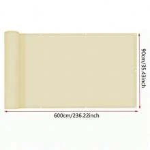 灰色不透明隐私屏风，防紫外线罩，适用于公寓阳台栏杆、户外露台、平台、门廊 - 彩色 - 查看 13