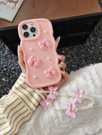 The Latest Hot In 2025 Is The Big Wave Macaron Phone Case, With Wrist Strap Compatible With Galaxy S25, S24, S24 Plus/S24+, S24 Ultra, S24 FE, S20, S21, S22, S23. Cute Phone Case With A Heart Shape Compatible With Apple 11/11 Pro/11 Pro Max, 12/12 Pro/12 Pro Max, 13/13 Pro/13 Pro Max, 14/14 Pro/14 Pro Max, 15/15 Pro/15 Pro Max, 16/16 Pro/16 Pro Max, 16E. Shaped Grip And Matching Lanyard, Shockproof Protection, Silicone Shell With Camera And Screen Protection. Waterproof Anti-Fall Scratch Resistant