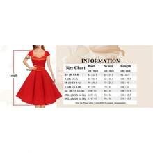 Women's Cap Sleeve 1950s Retro Vintage Cocktail Swing Dresses With Pocket - Burgundy - View 8