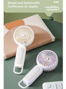 1 Stück zweifarbiger unisex Paar USB Aufladelampe Hochgeschwindigkeits Mini Handventilator mit Schlüsselanhänger, schlichtes Design, geeignet als Geschenk, für Outdoor, Strand, Reisen, Sport, Zuhause, Büro und täglichen Gebrauch