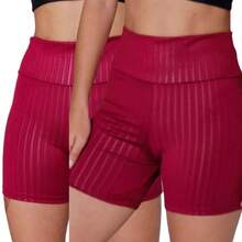 3D Legging And Shorts Fitness Kit: Timeless Design And Perfect Fit - Màu Đỏ Sâu - Xem 1