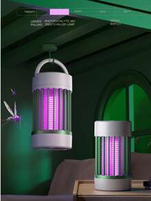 Lámpara mata mosquitos de color aleatorio, trampa eléctrica para moscas, trampa para mosquitos alimentada por USB, adecuada para diversos escenarios, protege el entorno de vida - Multicolor - Ver 5