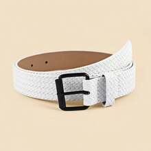 1件装[2025新款]男士弹力编织腰带 - 免打孔合金针扣，可调节弹力腰带，休闲帆布时尚腰带，四季皆宜，商务配饰，休闲、商务、男友、丈夫、父亲、男士礼物，日常穿着、时尚、青少年、户外、度假、运动、旅行、街头、波西米亚风、复古秋季、万圣节秋冬配饰，适合青少年、青年、男士，休闲、户外、运动、度假、毕业礼物、生日礼物、日常穿着 - 彩色 - 查看 5