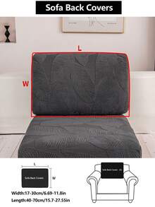 1pc Stretch Sofa Seat Cushion Cover, All Season Non-Slip Waterproof Sofa Slipcover, Full Coverage Sofa Protector, Dust-Proof And Washable, Fits L-Shaped And 1/2/3/4 Seater Sofas, Plush Warm And Thick - Dark Grey - View 13