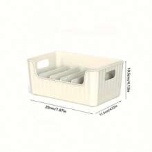 1 件调味料收纳盒，带 5 个可调节隔板，多用途厨房调味料收纳盒，节省台面和橱柜空间，适用于调味料、零食、茶包和小物品，厨房收纳盒和收纳篮 - 彩色 - 查看 14