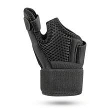 运动腕部支撑带透气绷带、拇指固定、可调节钩环压缩手套