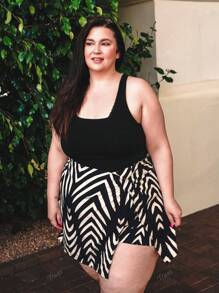 Truni Plus Size Casual Vacation Floral Print Fringe Wide Leg Pants