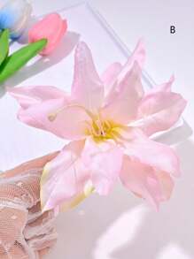 1pc Tropical Style Faux Flower Hair Clip, Suitable For Travel Photo Shoot And Outfit Accessory Claw Clips Hair Claws Hair Barrettes