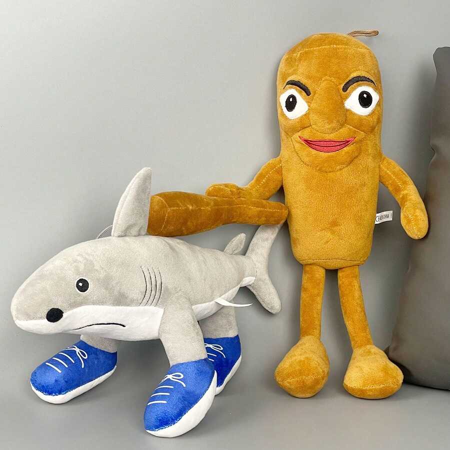 Tung Tung Tung Sahur Plush Toys Funny Shark Plush Dolls- Hilarious Meme Stuffed Animal, Soft & Huggable Mythological Creature Toy, Great Gift For Kids, Anime Fans & Prank Lovers - Multicolor - View 1