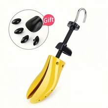 1pc Unisex Shoe Stretcher, Multi-Function Shoe Expander - Adjustable Length And Width For Men And Women - Prevents Creases And Deformation - Yellow - View 4