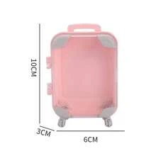 1pc Mini Trolley Suitcase - Colorful ABS Luggage With Trolley, Suitable For Storage - Room Decor, Perfect For Travel, Parties & Small Item Organization (Multiple Colors Available) - Style a - View 4