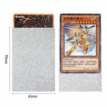 100 个卡夹，带 2 层卡片保护膜，哑光银色和闪亮 DTCG 存储，棋盘风格卡套，软卡套，便士套，卡片保护套，节日卡夹