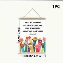 1 件，帆布挂画，带框，防水，教室装饰，教师墙面艺术，平等海报，儿童可打印艺术，同性恋，女孩力量，LGBTQ，包容，励志名言，墙面艺术，海报，LGBT - 彩色 - 查看 15