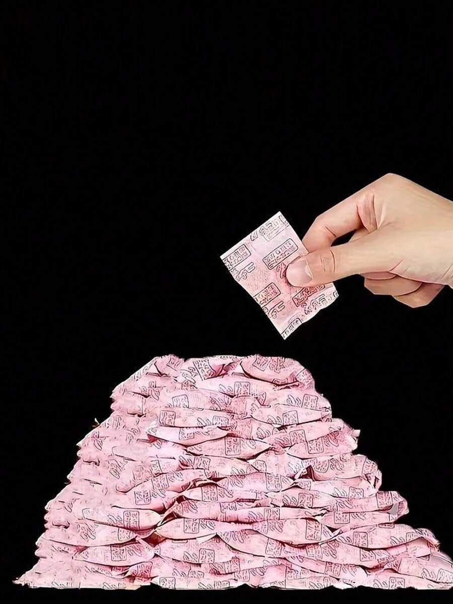 48个天然木质清新剂香囊，用于衣柜除臭的香囊，玫瑰香味塑料衣柜清新剂袋 - 花香保湿和，红色可重复使用除臭袋，用于衣柜、抽屉、家居装饰，保湿 | 玫瑰色调 | 紧凑设计