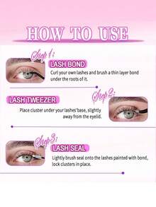 204片/216片/228片 40D+60D/60D+80D/60D+100D/80D+100D 睫毛簇，优质D型卷翘蓬松自然睫毛嫁接，适用于DIY睫毛嫁接，可重复使用且轻便。