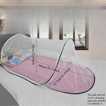 Portable Mosquito Net, Convenient And Durable, Valentine's Day Gift, Easter Gift, Suitable For Four Seasons Spring/Summer/Autumn/Winter Beds, Cribs, Baby Beds, Playpens And Playpens, 0-3 Years Old Children's Travel And Sleeping Mosquito Net Cover