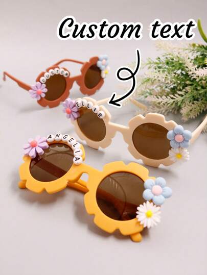LICVIC Custom Daisy Name Glasses For Kids, Personalized Kids Party Favors, Customized Children Birthday Party Name Glasses,Customizable Kids Name Glasses,Suitable For Children's Growth Souvenirs,Wedding,Valentine's Day,Anniversaries,Personalized Gifts,Gifts For Him/Her,Friends,Kids,Students,Couples,Besties,Boy,Girl,Family Back To School,Multi-Functional,Ornamental,Letter,Stylish,Modern,Colorful,Cute,Adorable,Casual,Custom,Personalised,Unique,Customized,Ideal Gifts For Him,Ideal Gifts For Her, Son, Daughter