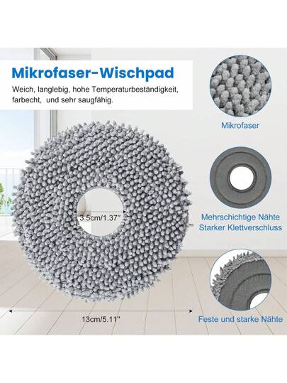 Wipes Replacement Parts Accessories Roborock Saros 10R Revo Qrevo MaxV Master Slim Pro Curve Robot Stofzuiger Cleaner Mop Cloths view 6