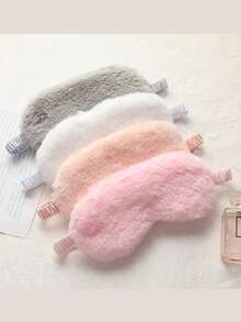 1pc Satin Eye Mask For Sleeping, Travel, Relaxation, Healthy Sleep, Soft Eye Shield, Lightweight And Portable, Great For Afternoon Naps On Airplanes And Journeys For Bedroom, Travel, Office, School Boy Valentine Heart Valentine,Women Valentine Gift Birthday Boyfriend Girlfriend - Multicolor - View 1