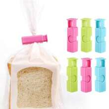 10 pezzi di Morsetti multiuso per sacchetti di pane/latte/spuntino, fermagli per mantenere la freschezza degli alimenti, fermagli per sacchetti di plastica