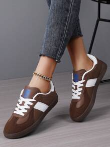 Neue Damen Farbblock Lässig Sport Schuhe, Große Größen 36-45, Damen Board Schuhe, leicht und atmungsaktiv Lässig Sneaker, modisch vielseitig, Schüler Schulanfang Schuhe, Frühling/Sommer