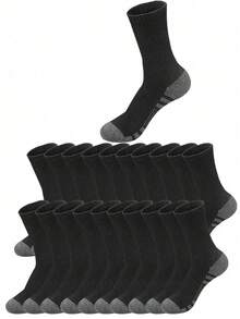 60 chiếc/50 chiếc/40 chiếc/30 chiếc/24 chiếc/20 chiếc/16 chiếc/12 chiếc/10 chiếc/8 chiếc/6 chiếc/4 chiếc/2 chiếc Tất thể thao tennis thoải mái cho nam, thích hợp mặc ngoài trời & thường ngày, mọi mùa, tất thể thao dày kháng khuẩn thấm hút ẩm màu trắng - Nhiều màu - Xem 54