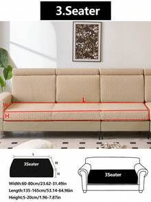 1件装弹力沙发套，四季通用防滑防水全覆盖加厚面料沙发座垫套，可机洗沙发毯，深灰色防尘防污宠物友好型保护套，可调节尺寸，适用于卧室、办公室、客厅L型及1/2/3/4座沙发