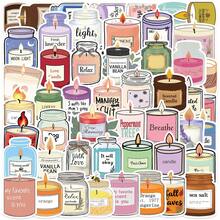 Bộ 50 miếng dán nến thơm chống thấm nước dễ thương cho bình nước máy tính xách tay ván trượt sổ lưu niệm phụ kiện, đồ dùng học tập, trở lại trường - Nhiều màu - Xem 13